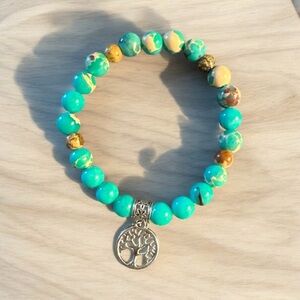 Natural Stone Bead Bracelet